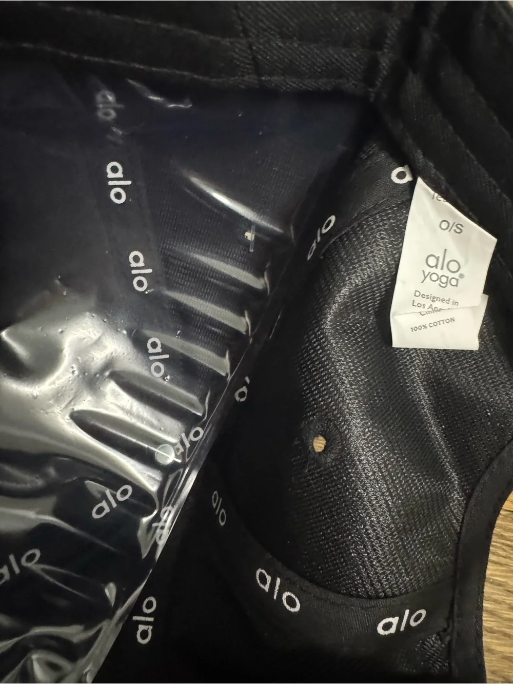 Black and white Alo cap